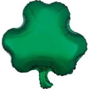 5count Green Shamrock Balloons